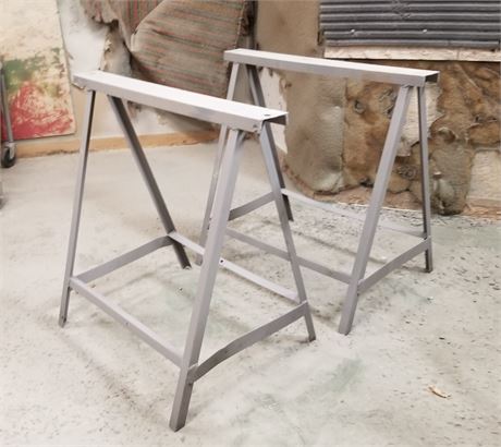 2 Metal Sawhorses - 36x4x36