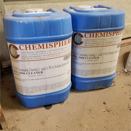 Two 5 Gal. Cleaning Solvent