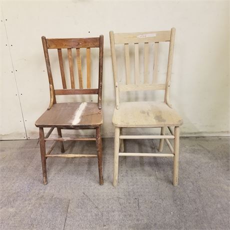 Two Vintage Project Chairs