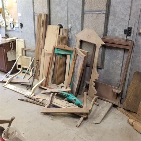 Assorted Vintage Hardwood Specialty Items