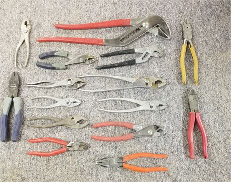 Assorted Channel Locks & Pliers