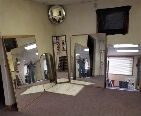 5 Big Mirrors - Largest is 38x53