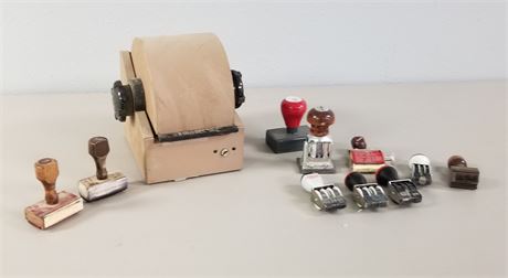 Rolodex and Rubber Stamps