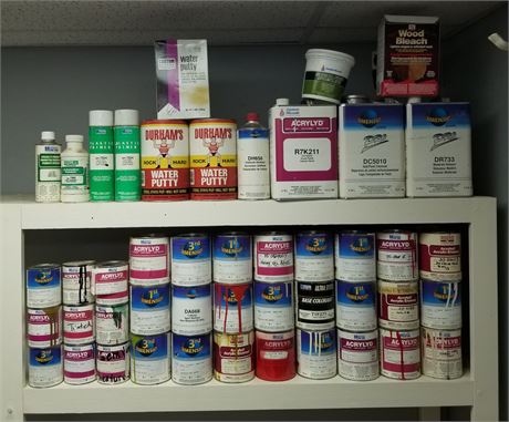 Paints and other Wood Finishing Products - Most are Partials