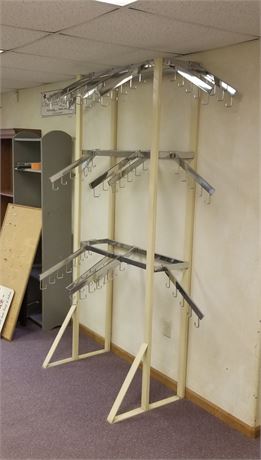 Fabric Sample Display Rack or Garment Rack - 36x18x86