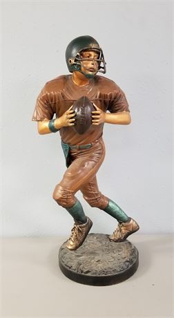 Metal signed Jim Davidson Football Sculpture - 24"