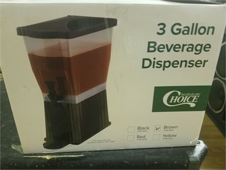 New 3 Gallon Beverage Dispenser #1