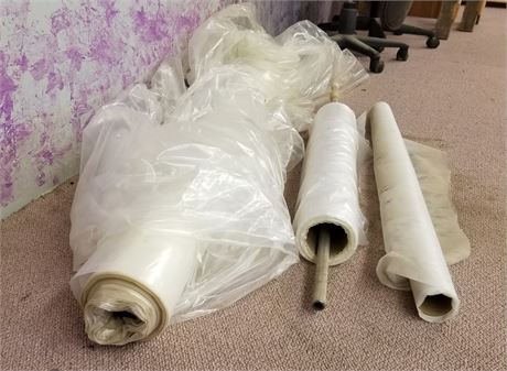 Assorted Rolls of Plastic  - 80" & 48" widths