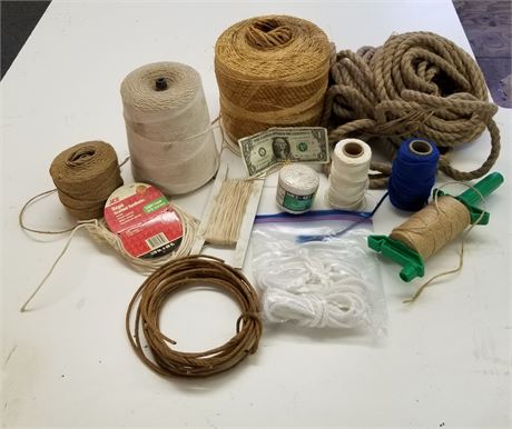 Assorted Twin, Rope, Nylon Cord