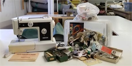 Necchi Sewing Machine Model 503FA  & Extras