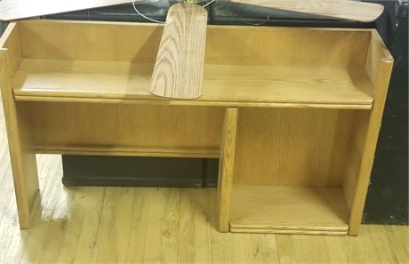 Oak Desk Top Shelf