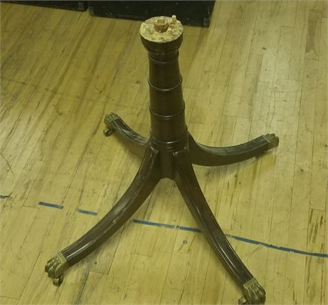 Antique Table Base With Casters