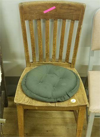 Single Old School Oak Chair