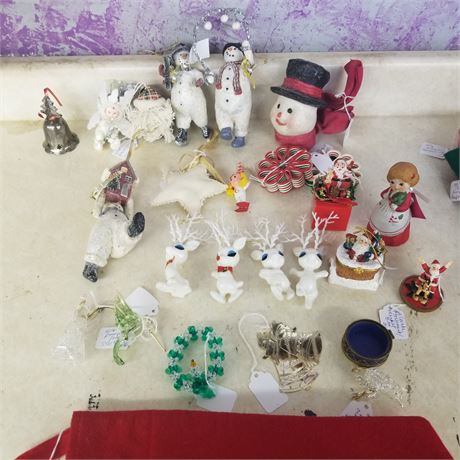 Assorted Christmas Ornaments (some vintage)