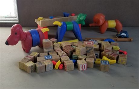 Vintage Building Blocks & Toys