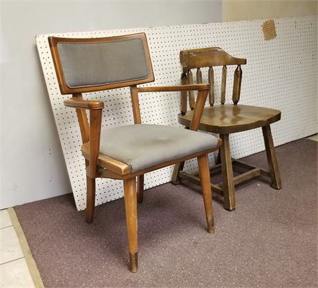 2 Wood Chairs