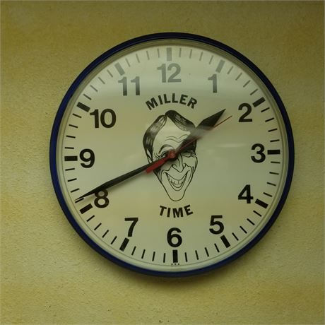 Classic "Dan Miller" Time Wall Clock - 12" Diameter