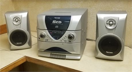 Venturer 5 CD Changer Home Stereo System