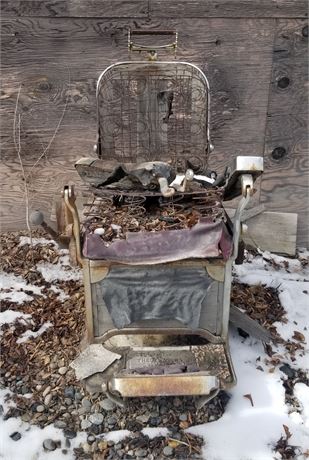 Weathered Barber Chair