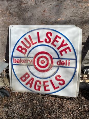 Bullseye Bakery Plastic Sign...48x48