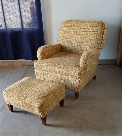 Retro Chair & Ottoman