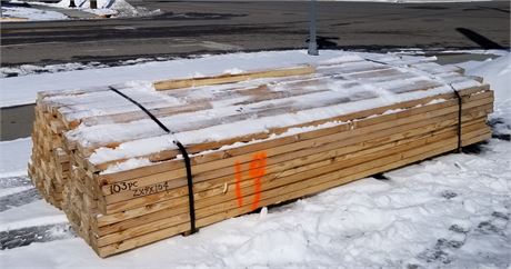 2x4x104 - Lumber - 103pcs. Bunk#19