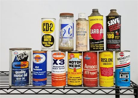 Collectible Automobile Fluid Cans - Full