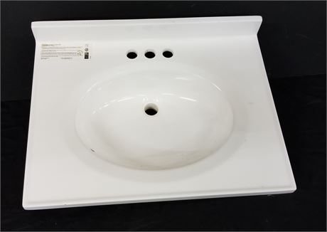 Never Used - Bathroom Sink - 25x19 (16" Diameter Sink)