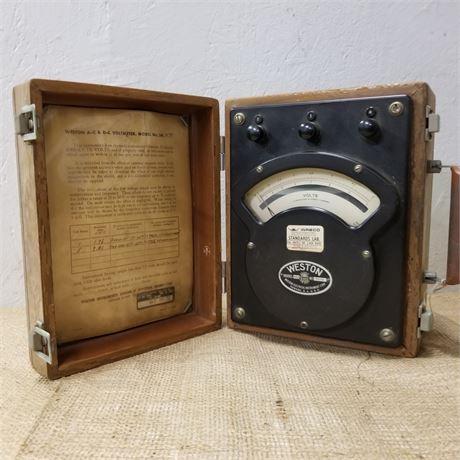 Antique Weston Volt Meter