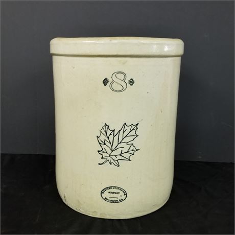 Vintage Western 8 Gallon Crock - 13x17