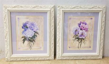 Beautiful Framed Flower Pictures - 13x15