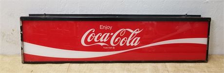 Vintage Glass Coca-Cola Piece - 34x9