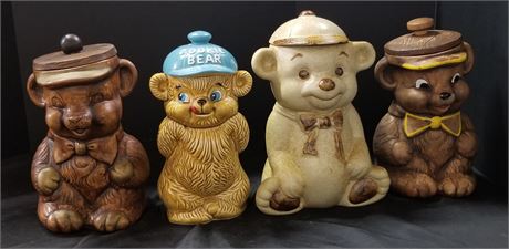 Cool Bear Cookie Jar Quad