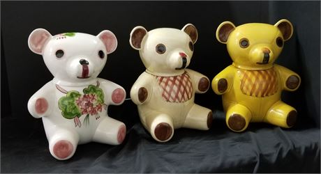 Bear Family  Cookie Jar Trio