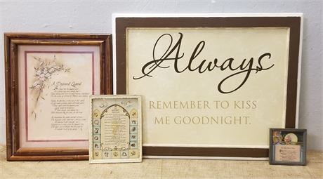 Assorted Framed Wall Decor - 13x15