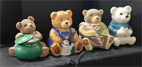 Bear Cookie Jar Quad