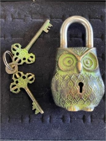 Decorative Owl Padlock