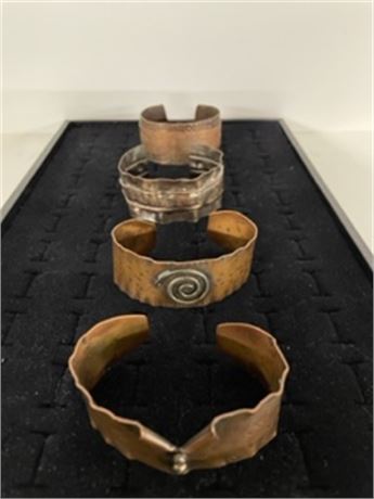 Four Copper Cuffs