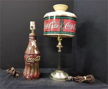 Vintage Coca-Cola Table Lamps