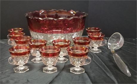 Vintage Punch Bowl Set