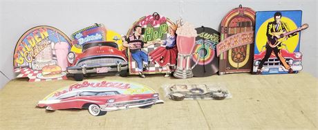 50's Style Soda Shop Ceiling Hangers