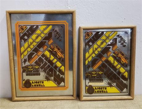 2 Magic City Auto Show Framed Award Mirrors - 15x20/12x17