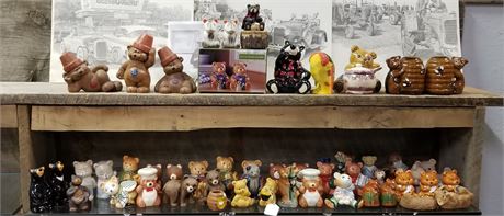 Assorted Bear S&P Shakers & Figurines (Some Vintage)