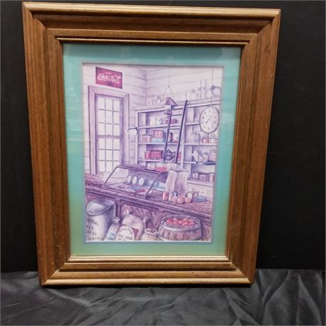 Framed Coca-Cola Picture