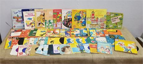 Assorted Vintage Children's Records