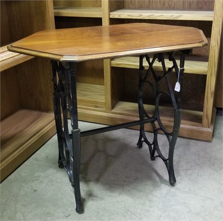 Antique Sewing Machine Base Table - 36x25x30