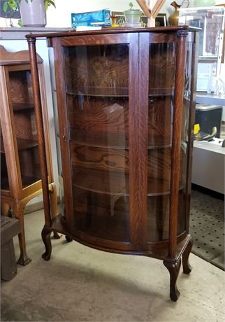 Antique China Cabinet - 38x13x59