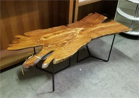 Wood Slab Coffee Table - 50x22x20