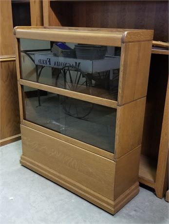 Vintage Stackable Glass Cabinet - 3x11x42