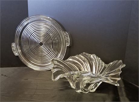 Nice Crystal Platter/Bowl